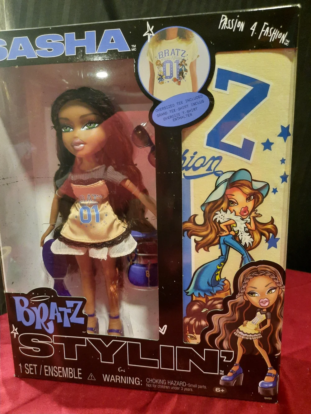 Bratz Sasha Stylin' Fashion Collectors Doll With Accessories And Tshirt